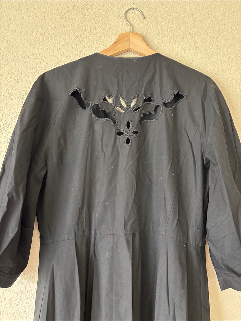Emmanuelle Khanh Paris Vintage Black Button Up Dress With Pockets- NWT - Picture 5 of 6